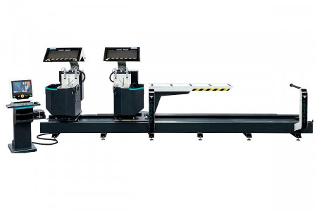 Yilmaz CDC 600 - Полностью автоматический двухголовый отрезной станок с ЧПУ для комбинированных/сложных резов - 2